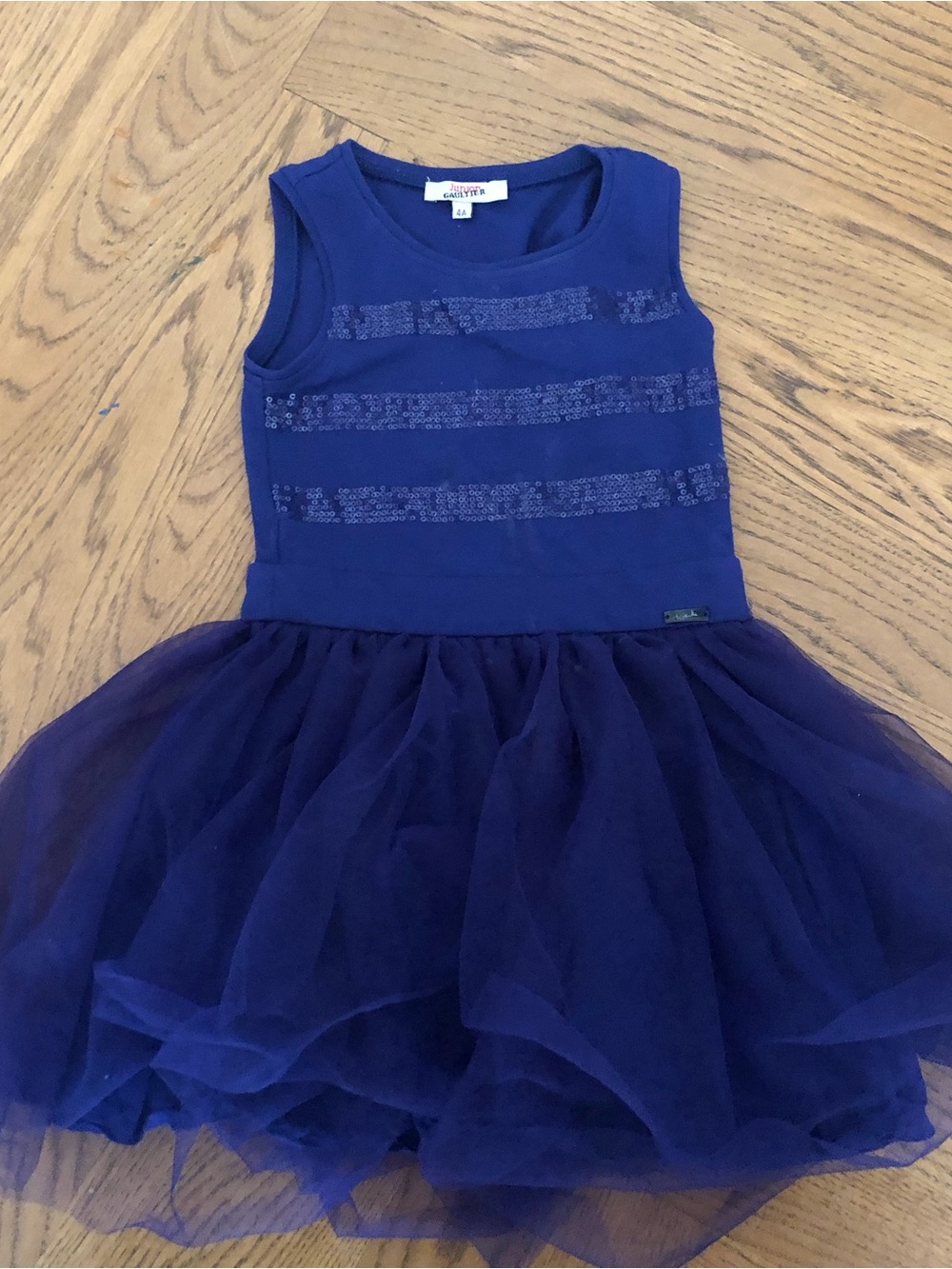 Junior Gaultier Royal Blue Tulle Dress Costume